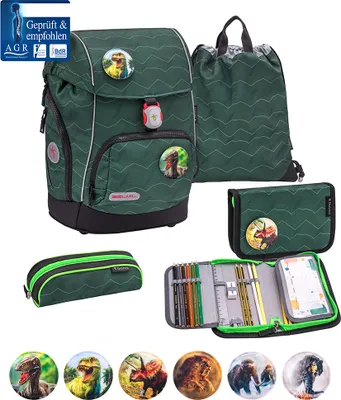 Zdjęcie produktu dla 5-częściowy zestaw tornistrów Belmil Premium Comfy Plus - Twist of Lime