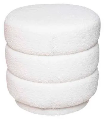 Produktbild von Hocker aus Velours SINA, Ø 40 cm
