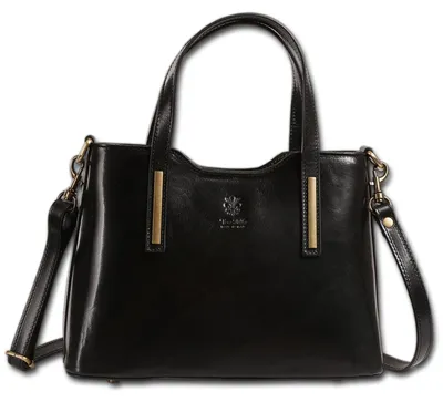 Produktbild von Toscanto Damen Schultertasche Leder Tasche schwarz D3OTT878SS1