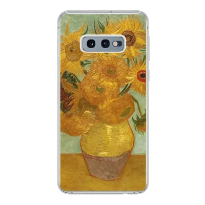 Produktbild von MuchoWow® Handyhülle Schutzhülle Hülle für Samsung Galaxy S10e Sonnenblumen - Vincent van Gogh Silikon Softcase Handy Hülle - Handy