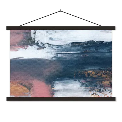 Produktbild von MuchoWow® Textilposter Abstrakt - Malerei - Design 150x100 cm mit schwarzem Rahmen - Schlafzimmer