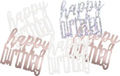 Immagine prodotto di Coriandoli oro rosa Buon compleanno