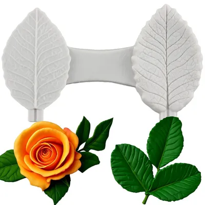 Produktbild von Silikonform Blattadern Fondantform Blütenpaste für Kuchen Schokolade DIY