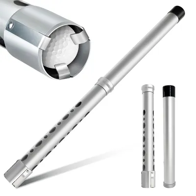 Produktbild von Verstellbarer Teleskop-Golfball-Auffangrohr aus Aluminiumlegierung,  fasst bis zu 21 Golfbälle, und für Männer und Frauen geeignet