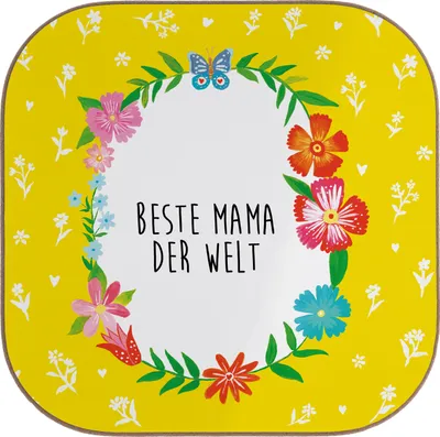 Produktbild von Mr. & Mrs. Panda Getränkeuntersetzer Mama - Weiß - Geschenk, Sohn, bieruntersetzer, Untersetzer Gläser, Mutter, gläseruntersetzer, Mutti, Mami, für, Coaster, Tochter