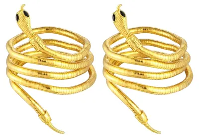 2 goldene Schlangenketten aus Metall, 6 x 900 mm, Damenschmuck