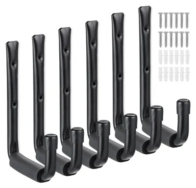 Produktbild von Set aus 6 Wandhaken bis 40 kg für Garage und Werkstatt