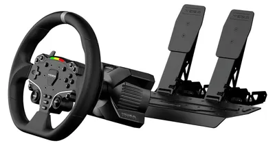 Produktbild von Moza Racing RS074 Gaming-Controller Schwarz Bluetooth/USB Lenkrad + Pedale Digital PC