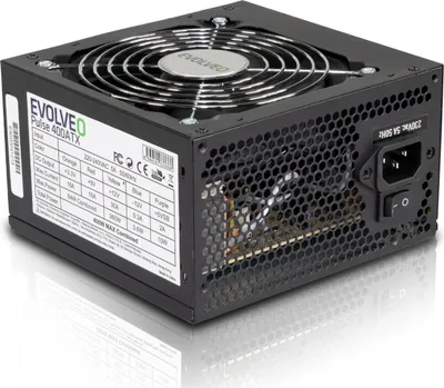 Produktbild von Evolveo EP400PP12B, 400 W, 80%, 20+4 pin ATX, 35 cm, Nicht-modular, PC