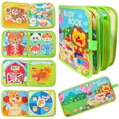 Obrázek produktu pro Interaktivní Montessori knížka pro děti – smyslová hračka pro 1 rok