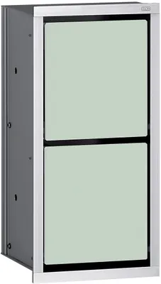 Produktbild von EMCO WC-Papiermodul 150 ASIS Unterputz, 344 x 168 mm chrom/optiwhite