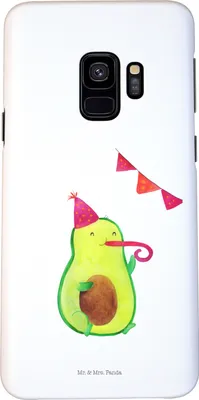 Produktbild von Mr. & Mrs. Panda Samsung Galaxy S9 Handyhülle Avocado Party - Weiß - Geschenk, Handy Schutzhülle, Happy Birthday, Geburtstag, Cover, Case, Hülle, Avocados