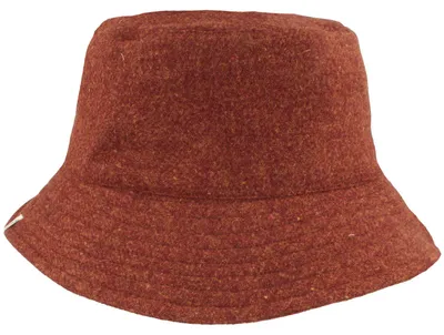 MtM warmer Bucket Stoff-Fischerhut aus Wolle mit Ohrenklappen in rot