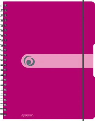 Produktbild von Herlitz Spiralblock / Collegeblock / DIN A4 / kariert / 80 Blatt / Farbe: beere