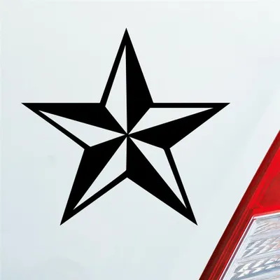 Produktbild von Auto Aufkleber Stern Stars Star 10x10 cm Schwarz Glanz Sticker Heckscheibenaufkleber