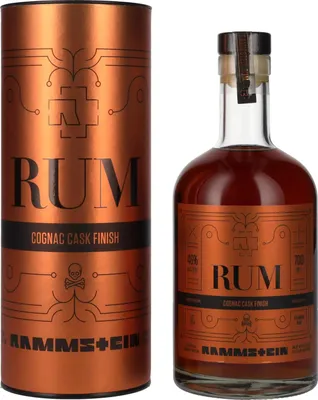 Image de Rammstein Rum Cognac Cask Finish Limited Edition 46% Vol. 0,7l en boîte cadeau