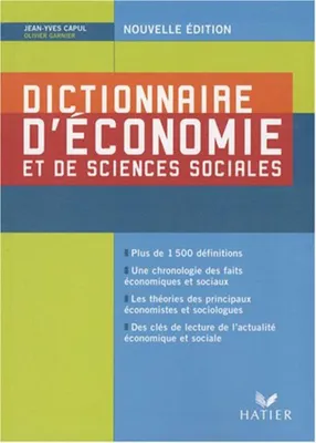 Produktbild von Capul, J: Dictionnaire D'Economie Et De      FL