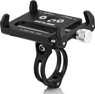 Produktbild von GUB Fahrrad Handyhalterung Aluminium Motorrad Scooter Fahrrad e-Bike Universal Handy Halterung Schnellspanner Lenker für Handy Halter drehbar für 4,7-7,2 Zoll Smartphone, Navi