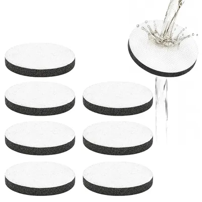 Productafbeelding van Waterfilter, actieve kool, 8 stuks, kokosvezel, rond, voor filterkan