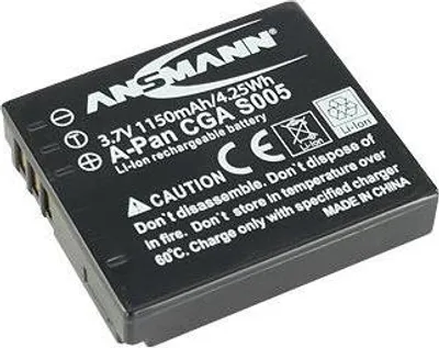Obrázek produktu pro ANSMANN ANSMANN A-Pan CGA S005 - Baterie - 1150 mAh - pro Panasonic Lumix DMC-FX01, FX150, FX3EG-A, LX3, LX3EB-K, LX3EGM-K, LX3EGM-S, LX3E-K, LX3E-S