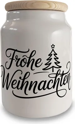 Produktbild von Weihnachtsbaum Keksdose frohe Weihnachten