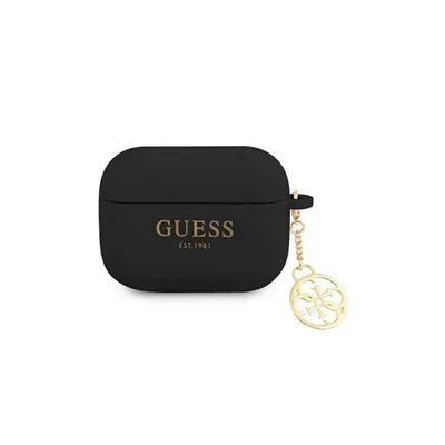 Produktbild von Guess 4G Charms Silikonhülle für AirPods Pro Schwarz