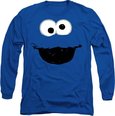 Produktbild von Sesame Street - T-Shirt für Herren/Damen Uni, Langärmlig TV29883 (S) (Königsblau)