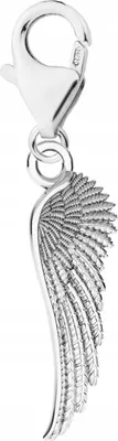 Productafbeelding van Zilveren hanger met engelenvleugels, beschermengel, zilver 925