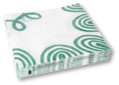 Immagine prodotto di Gmundner Vetroceramica Verde Tovaglioli fiammati 3 veli/20pz 33x33cm