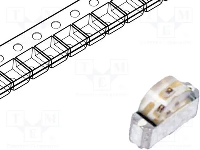 Immagine prodotto di 5 LED, 20mA, 2÷2,4/2÷2,4V, rosso/verde, 130°, SMD, 3x2x1mm, 1208, 75/75mW, LTST-S326KGJRKT, L