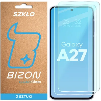 Produktbild von 2x Gehärtetes Glas für Galaxy A27 5G, Bizon Glass Clear Duo