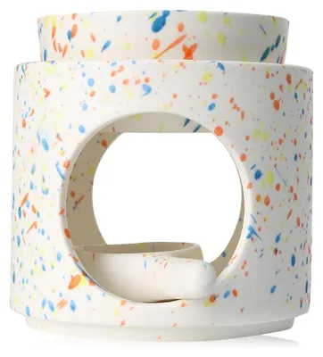 Productafbeelding van Geurlamp van keramiek met theelichthouder, hoogte 11 cm, diameter 10 cm