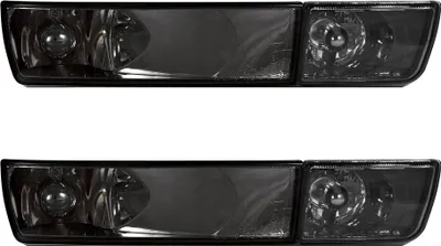 Immagine prodotto di Indicatore di direzione anteriore in vetro trasparente + fendinebbia in nero fumo per VW Golf