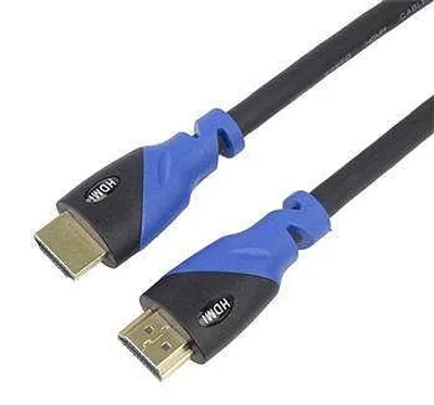 Obrázok produktu pre PremiumCord Ultra HDTV z kabel HDMI2.0 3m, 3 m, Typ HDMI (štandard), Typ HDMI (štandard), 18 Gbit/s, Čierna, Modrá