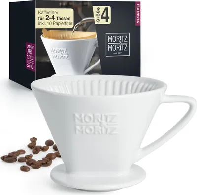 Produktbild von Moritz & Moritz Kaffeefilter Größe 4 weiß