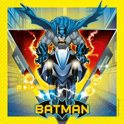 Produktbild von 20er-Set Papierservietten - Batman - 33 x 33 cm
