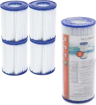 Obrázek produktu pro Filtrační vložky pro bazénová čerpadla, 4 ks, velikost 2