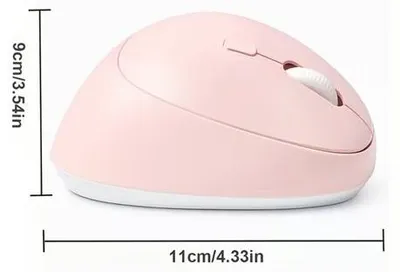 Zdjęcie produktu dla Ergonomiczna, pionowa, bezprzewodowa mysz do laptopa, z możliwością ładowania, Bluetooth, cicha