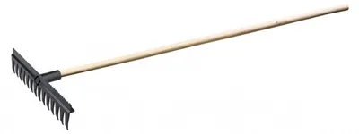 Obrázek produktu pro Hrábě plastové 41cm 14z s násadou 160cm 61142