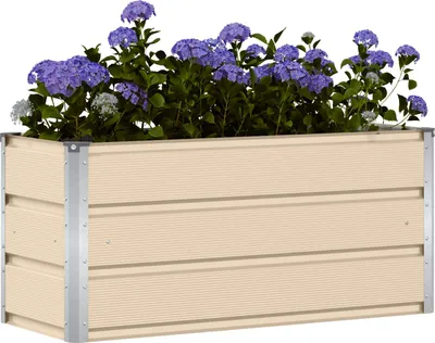 Produktbild von Maison Exclusive - Pflanzkübel Elfenbein 100 x 40 x 45 cm Stahl