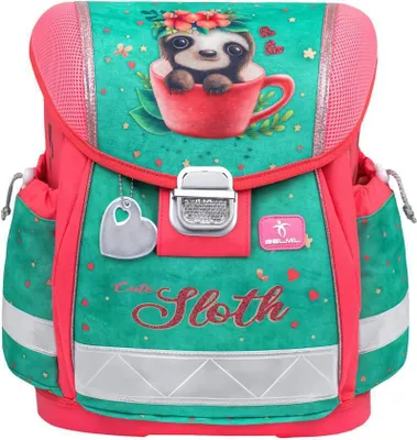 Produktbild von Belmil Schulranzen Set Mädchen Faultier "Cute Sloth" 1.Klasse Einschulung Grundschule CLASSY 2024