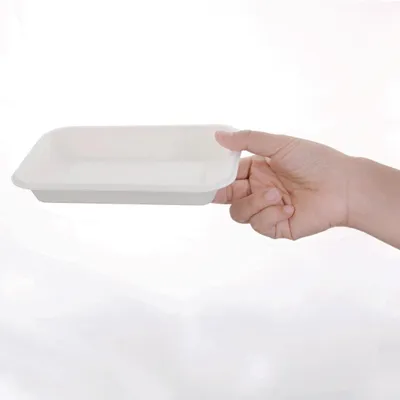Produktbild von Fiesta Compostable kompostierbare Menüschalen aus Bagasse 34cl (50 Stück)