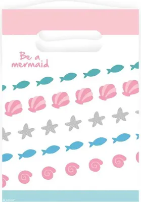 Immagine prodotto di amscan 9903041 Borsa party Be a Mermaid - 8 pezzi