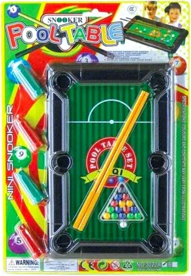 Immagine prodotto di Tavolo Da Biliardo Mini Snooker Per Bambini 34 Cm - Set Da Gioco Con Dadi E Palle