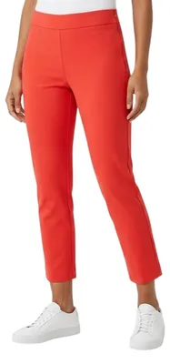 Image de Pantalon en tissu pour femme Stefanel, couleur corail, taille XS