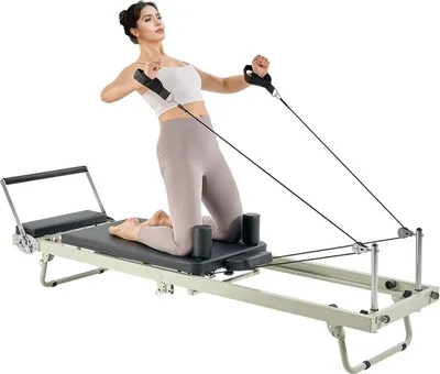 Produktbild von Faltbare Pilates Reformer Maschine - Pilates Bett für Heim-Fitnessstudio - Maximale Belastung 181kg