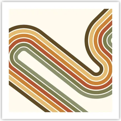 Produktbild von Poster - Poster ohne Rahmen - Abstraktion Weg Gürtel - 60x60 cm - Wand Bild - Wanddeko - Wandbilder - Kunstposter - Wandposter - Bilder - Kunstdruck - Wanddekoration - Wandbild - P2XAC60x60-4425