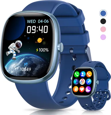 Produktbild von Smartwatch Kinder für Jungen und Mädchen,1.5 Zoll HD Voll Touchscreen,mit 20 Sportmodi,IP68 Wasserdicht Fitness Aktivitäts Tracker