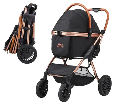 Image de Chariot pour chiens - Chariot pour animaux - Cage de transport pour animaux - Cage pour chiots - Adapté pour les animaux jusqu'à 30 kg