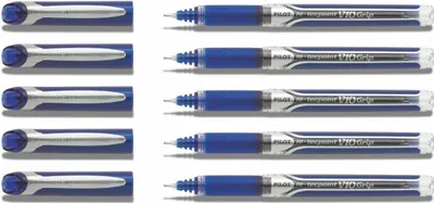 Produktbild von Pilot Hi-Tecpoint V10 Grip Tintenroller blau - 5er-Set